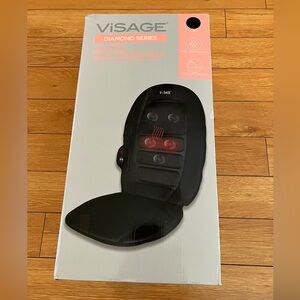BRAND NEW Visage Diamond Series Heated Back Massager, Black, For Home and Car